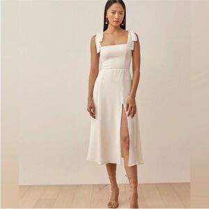 Reformation twilight dress in ivory